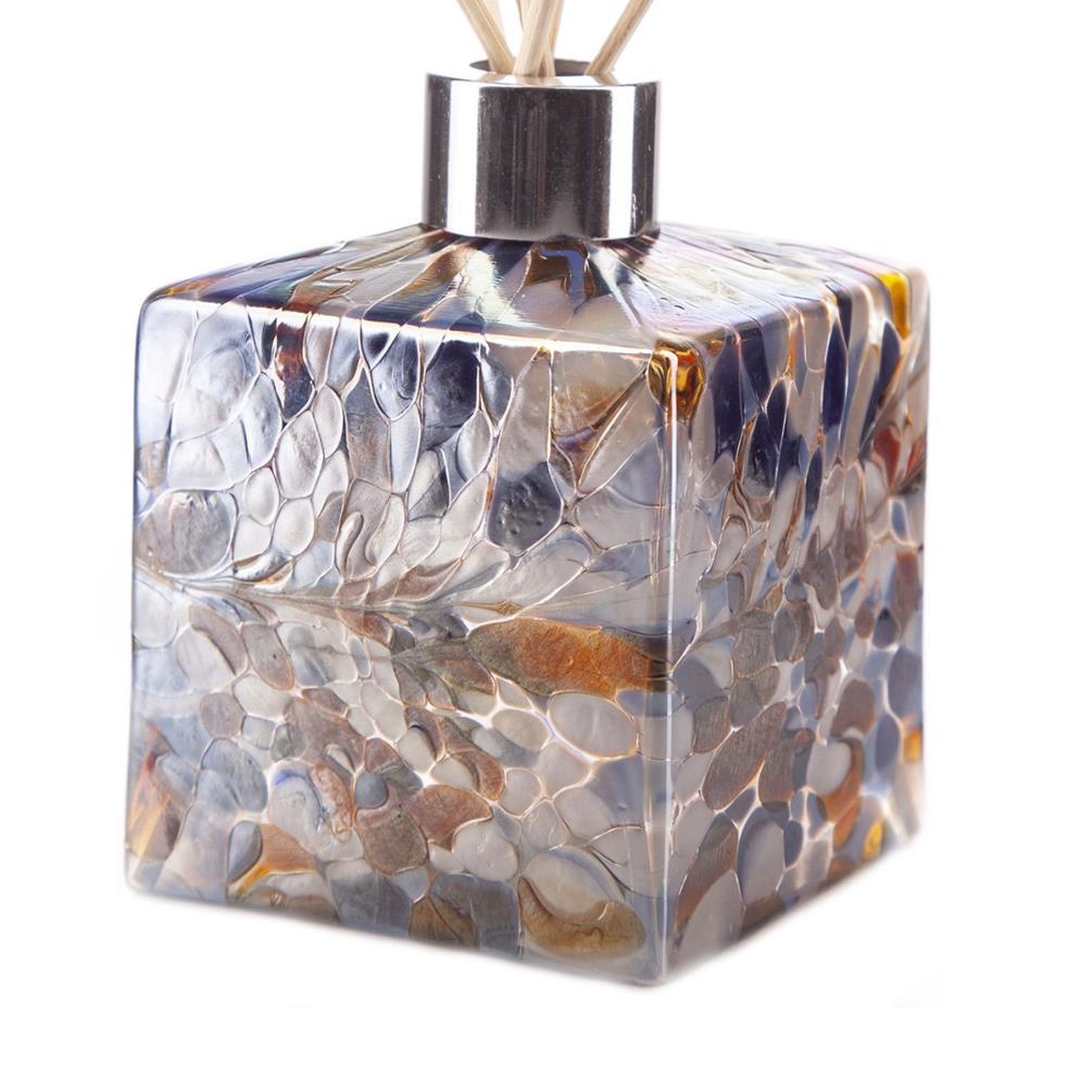 Amelia Art Glass White, Blue & Red Square Reed Diffuser Extra Image 1